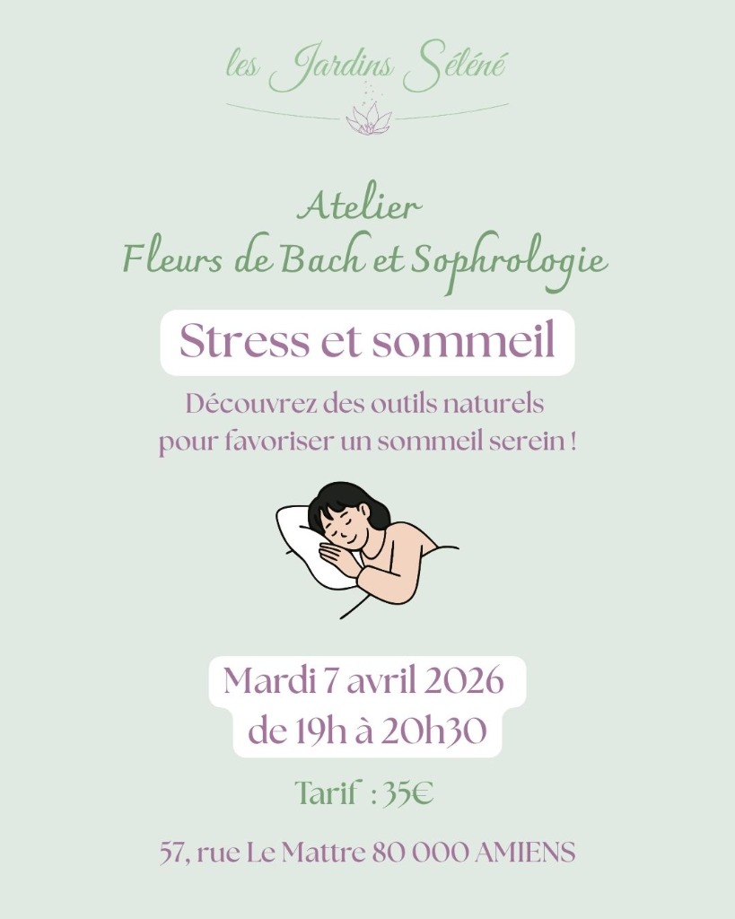 illustration Atelier fleurs de Bach et Sophrologie - Stress et sommeil