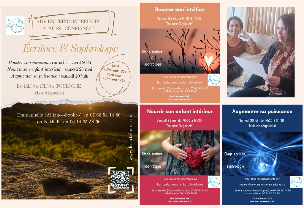 illustration Ecriture & Sophrologie : Rendez-vous en Terre intérieure (TOULOUSE)