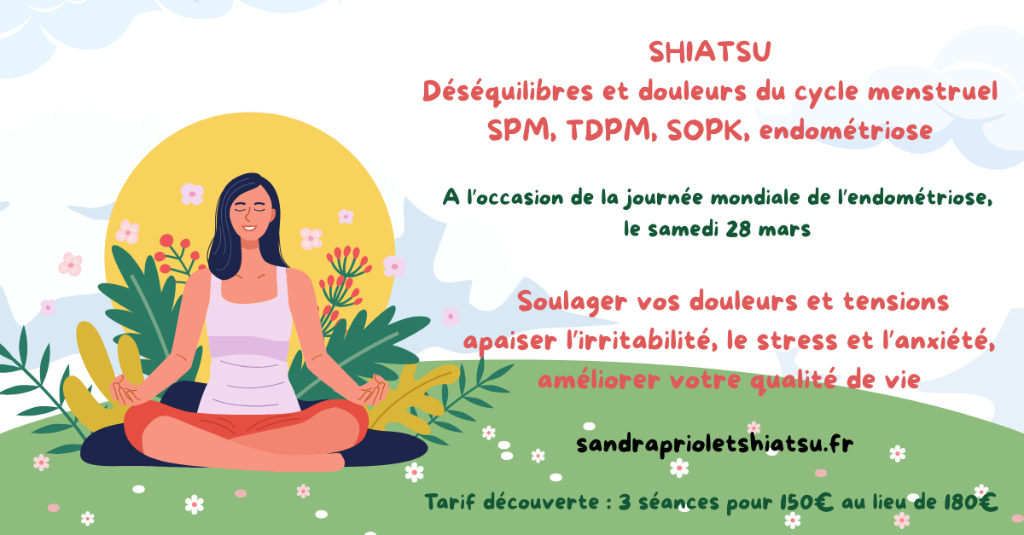 illustration Shiatsu : déséquilibres et douleurs du cycle menstruel