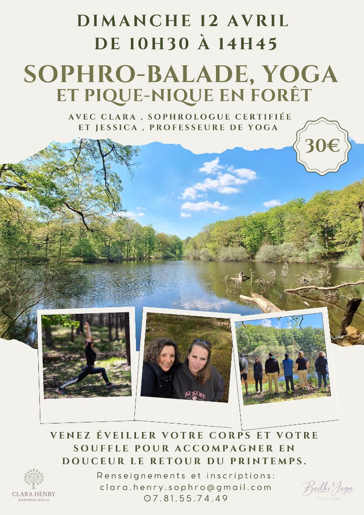 illustration SOPHRO-BALADE, YOGA ET PIQUE-NIQUE EN FORÊT