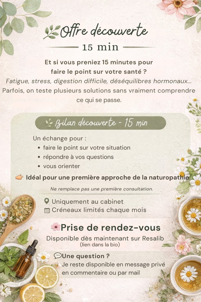 illustration Bilan découverte – 15 min (places limitées)