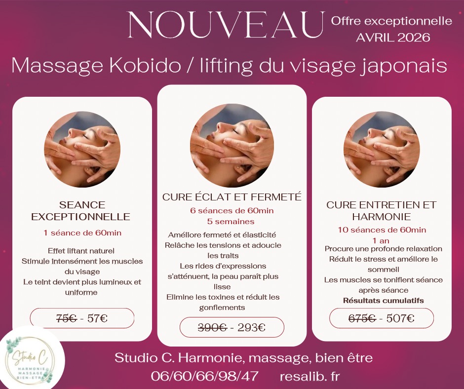 illustration Nouveau ! Massage KOBIDO/ lifting japonais 3 possibilités 🤗