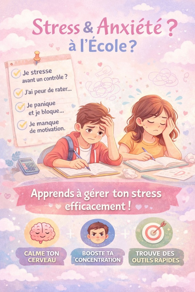 illustration Stress et anxiété à l'école