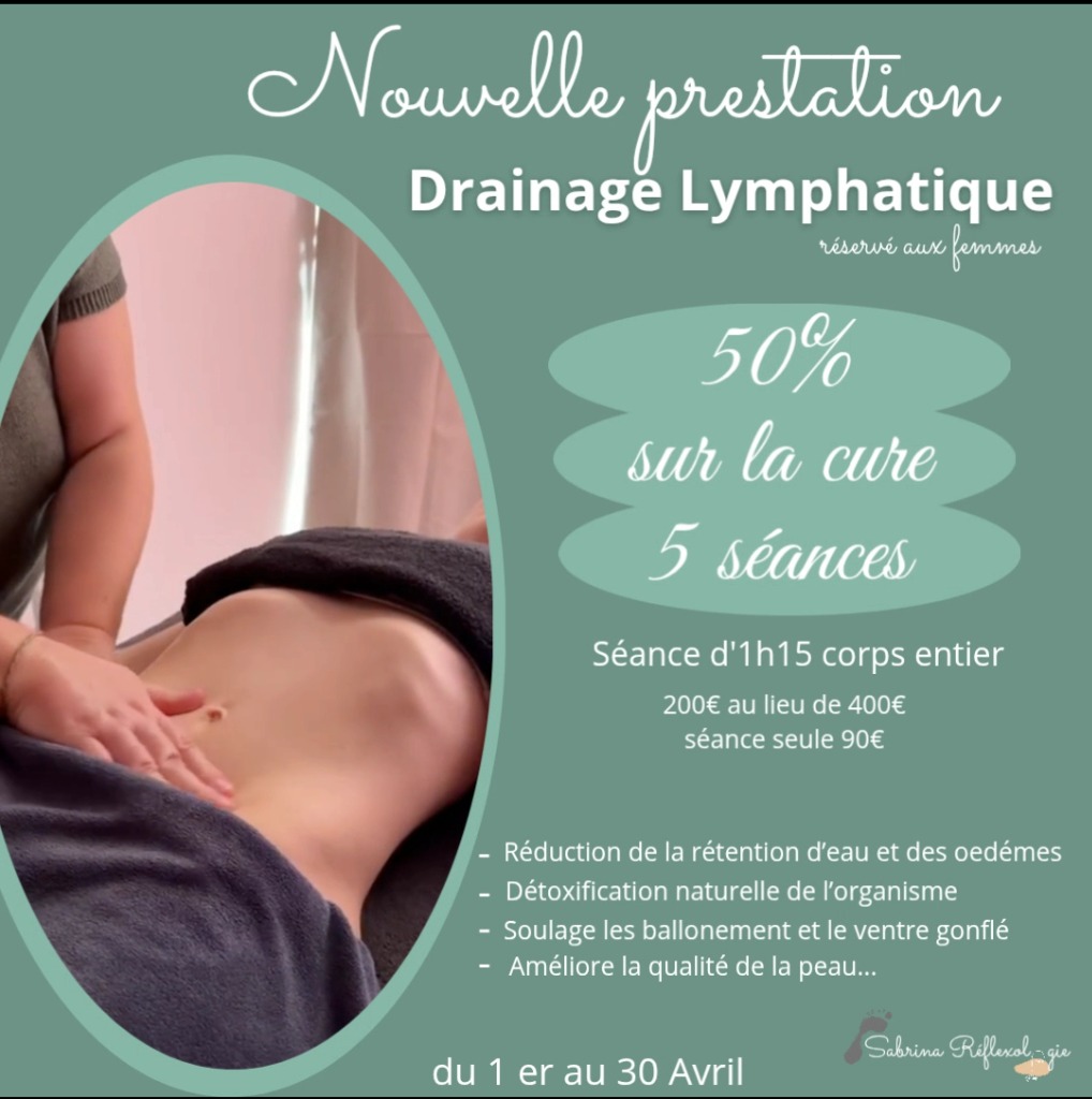 illustration Drainage lymphatique offre de lancement