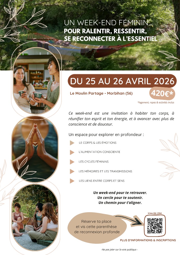 illustration Week-end 100% féminin pour ralentir, ressentir, se reconnecter à l'essentiel