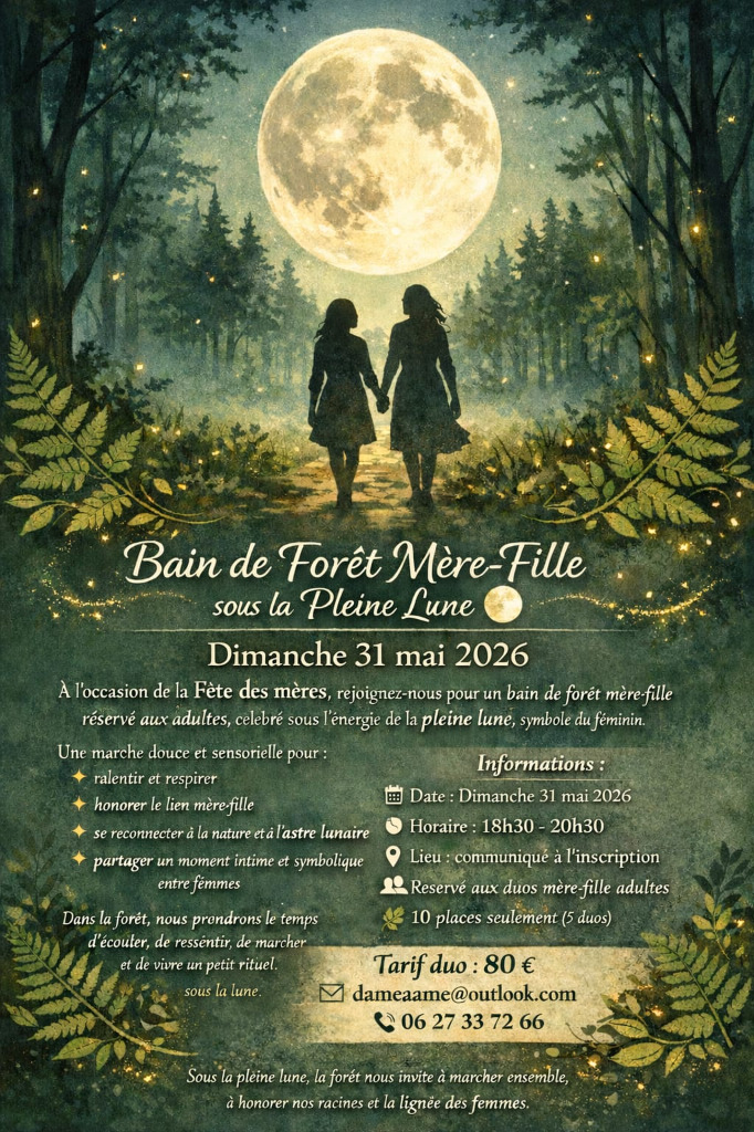 illustration Bain de forêt - spéciale fête des mères