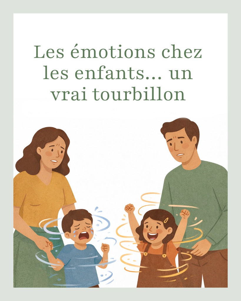 illustration Les émotions chez les enfants