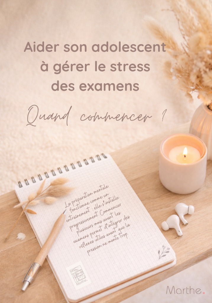illustration Accompagner son adolescent face au stress des examens
