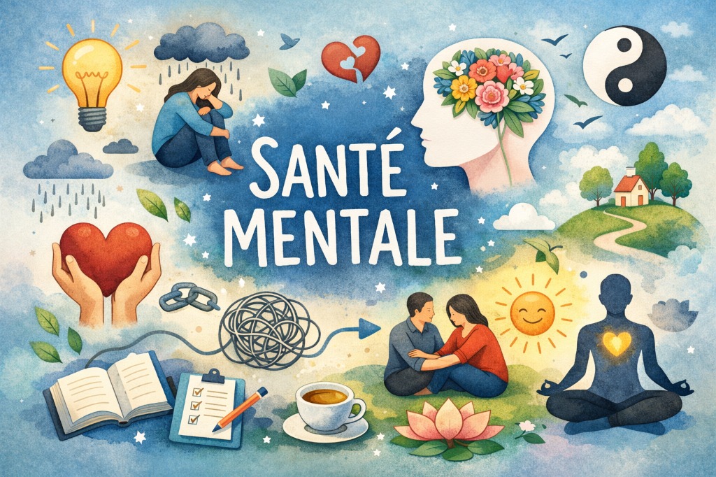 illustration Prendre soin de sa santé mentale