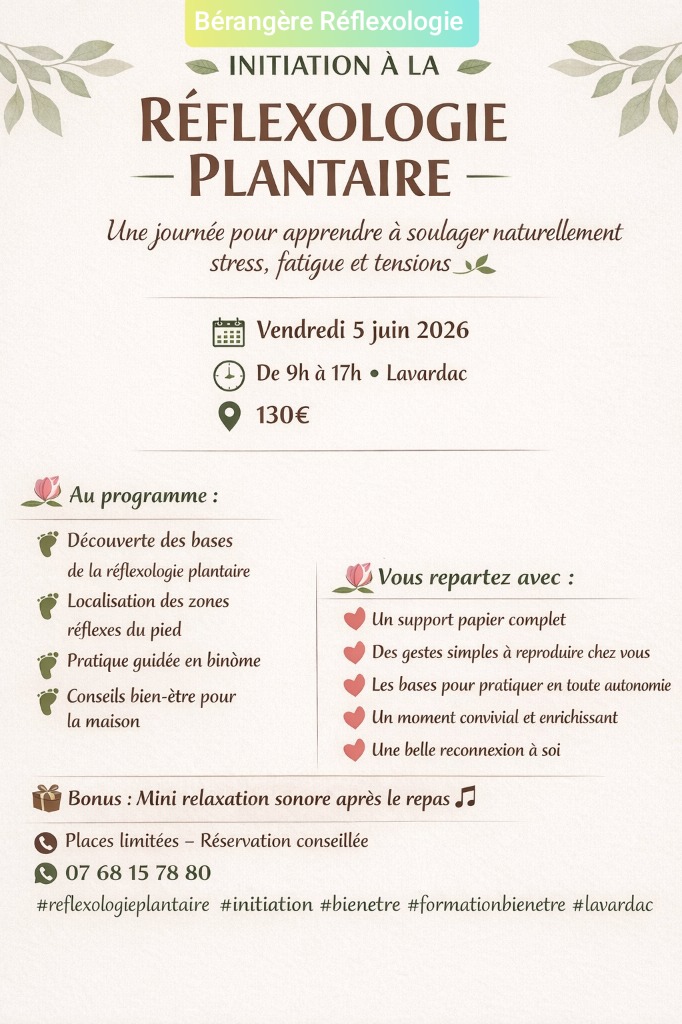 illustration Initiation à la Réflexologie Plantaire