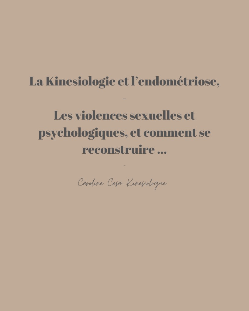 illustration La Kinesiologie et l’endométriose, les violences sexuelles