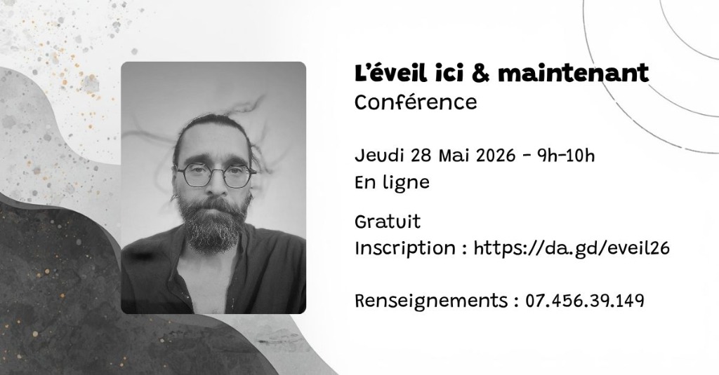 illustration L'éveil ici & maintenant, Conférence
