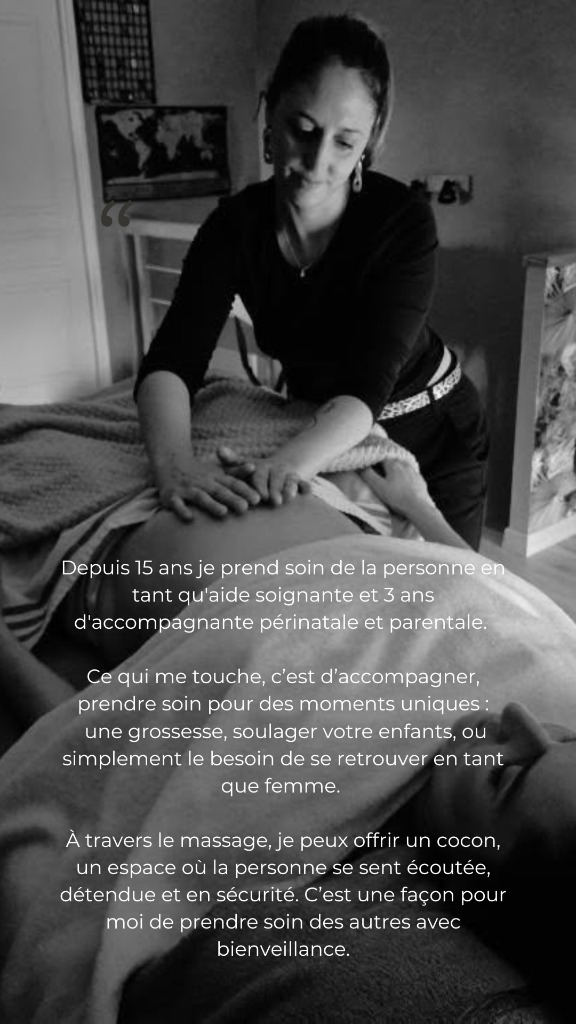 illustration Massage femme enceinte