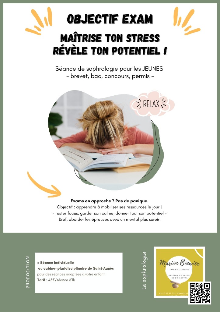 illustration Préparation aux examens : la sophrologie pour aider les jeunes à donner le meilleur d'eux-même
