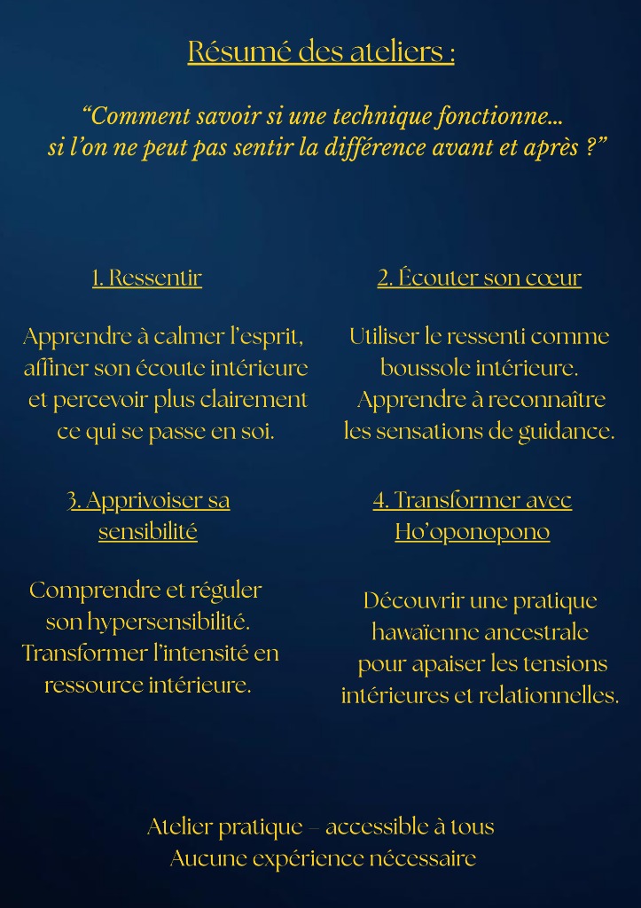 illustration Ateliers – Maîtriser son univers intérieur (rappel)