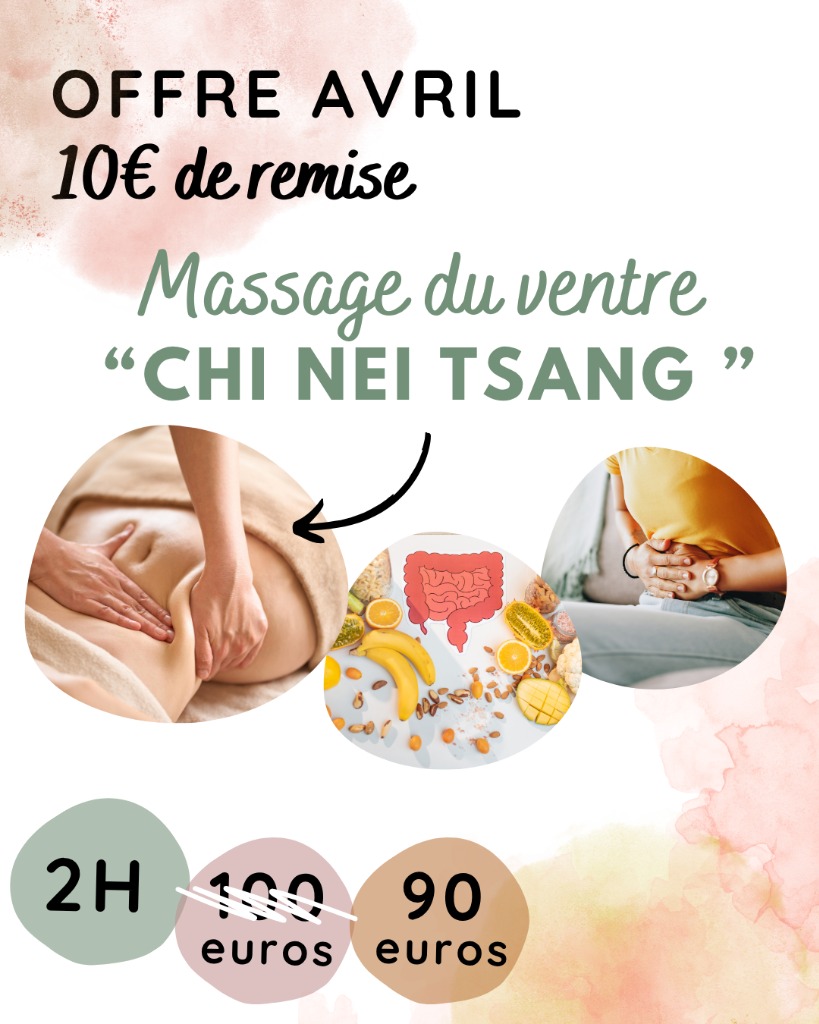 illustration MASSAGE DU VENTRE = 10 euros de remise sur AVRIL