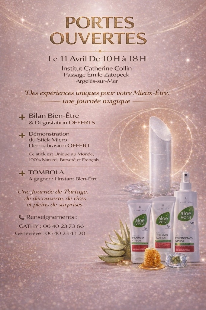 illustration PORTES OUVERTES LE 11 AVRIL DE 10 H à 18 H à ARGELÈS SUR MER (66)