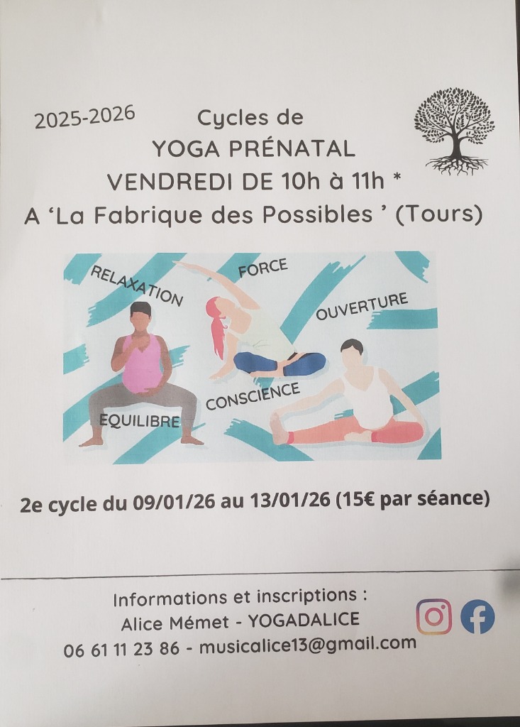 illustration Cycle Yoga Prénatal