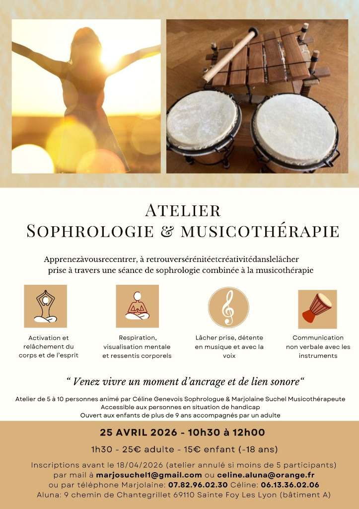 illustration Sophrologie et musicothérapie - ouvert aux aidants !