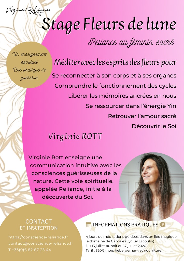 illustration Stage Fleurs de lune - Reliance au féminin sacré