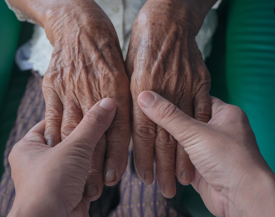 illustration Massage senior