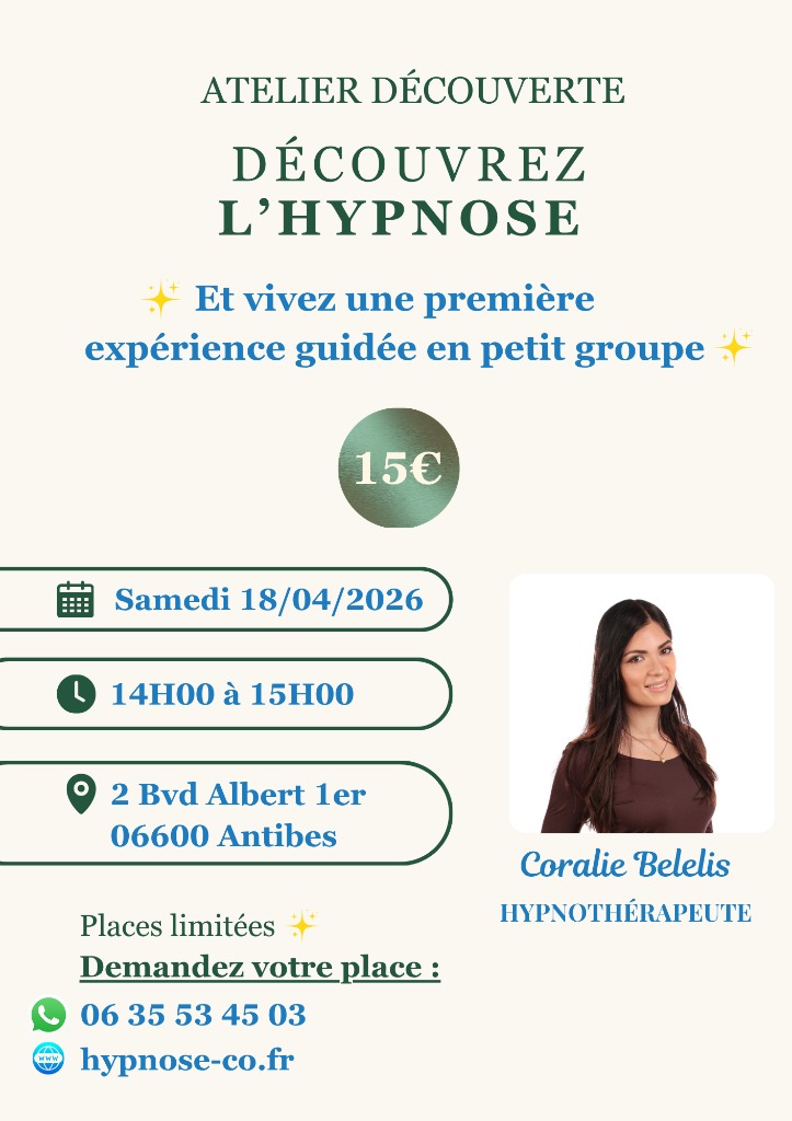illustration ✨ Atelier découverte de l’hypnose à Antibes