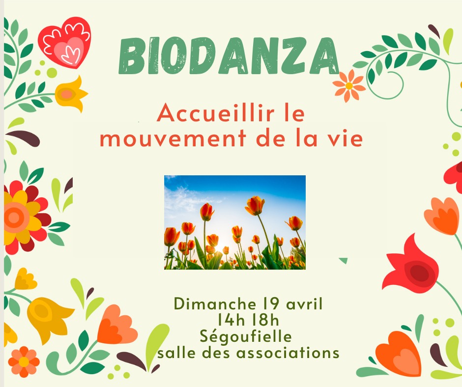 illustration BIODANZA Dimanche 19 avril Ségoufielle (32) 14h 18h