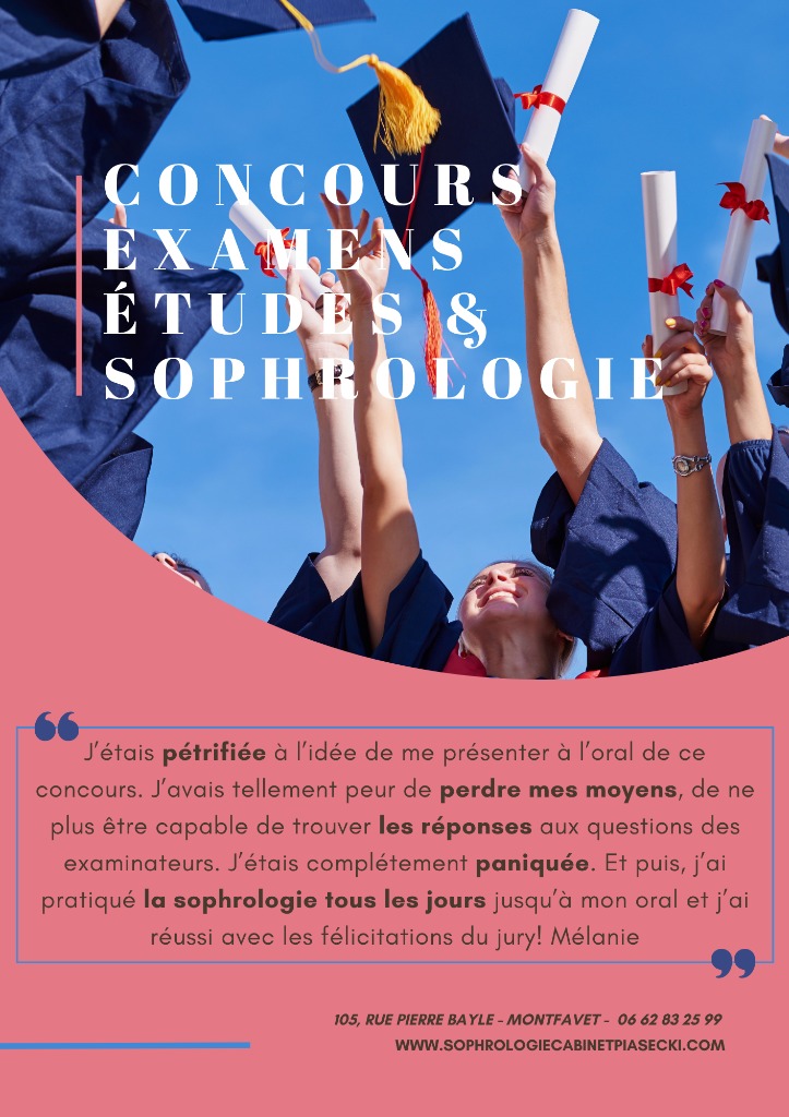 illustration CONCOURS – EXAMENS- ÉTUDES - & SOPHROLOGIE