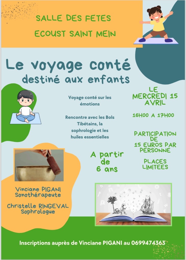 illustration Voyage conté pour les enfants - 15 Avril 2025 (Écoust-Saint-Mein)