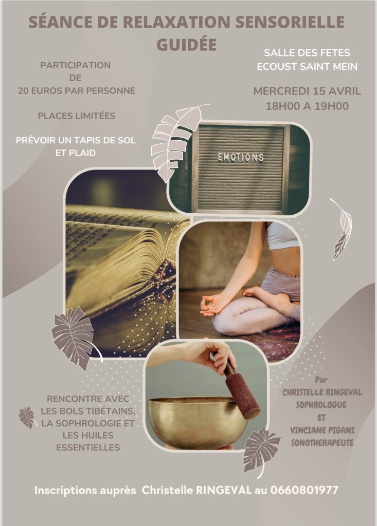 illustration Séance de relaxation sensorielle guidée