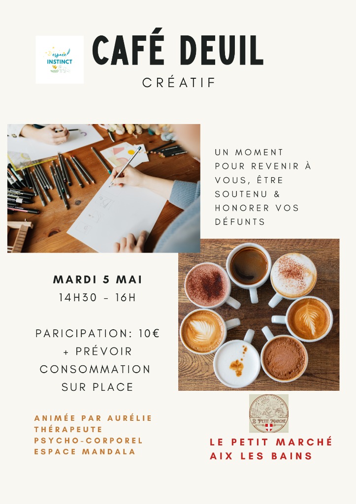 illustration Café deuil créatif
