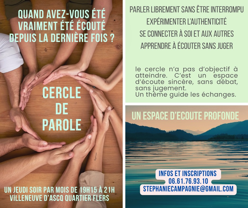 illustration Quand avez-vous été vraiment écouté la dernière fois ? CERCLE DE PAROLE