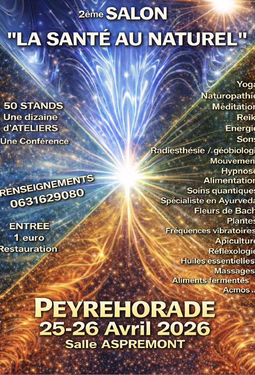 illustration Salon Bien être de Peyrehorade 25 et 26 avril
