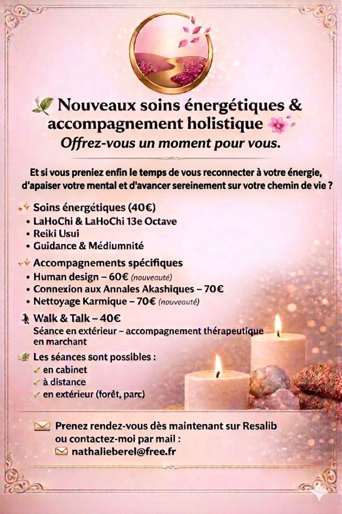 illustration ✨ Nouveau : Éveillez votre potentiel avec mes nouveaux accompagnements holistiques