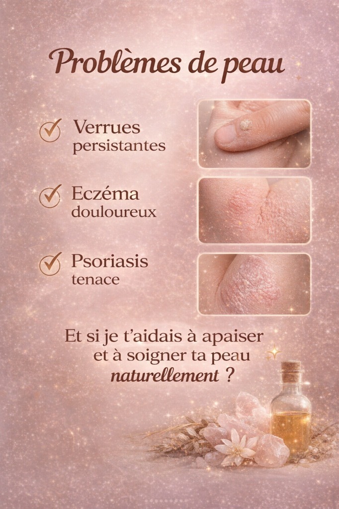 illustration Soulager verrues, eczéma, psoriasis naturellement