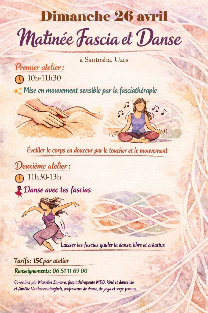 illustration voyage sensoriel: fascias, mouvement et danse