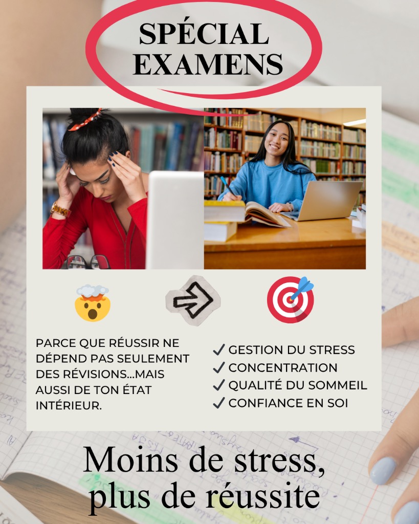 illustration Apprivoiser le stress lié aux examens avec la luxopuncture