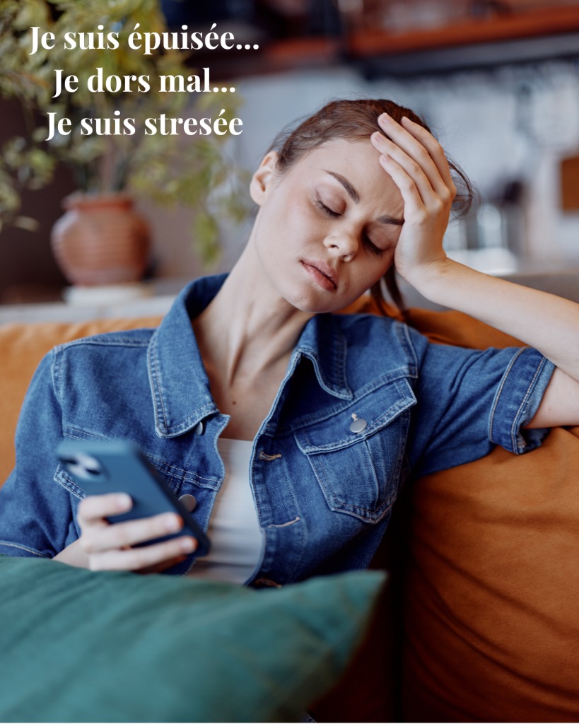 illustration Je suis épuisée, stressée... et je dors mal