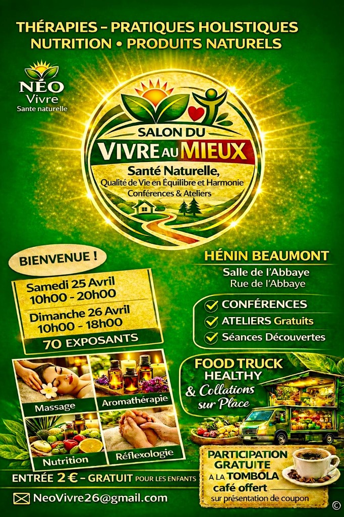 illustration Salon  VIVRE au MIEUX à Hénin-Beaumont les 25 et 26 avril 2026