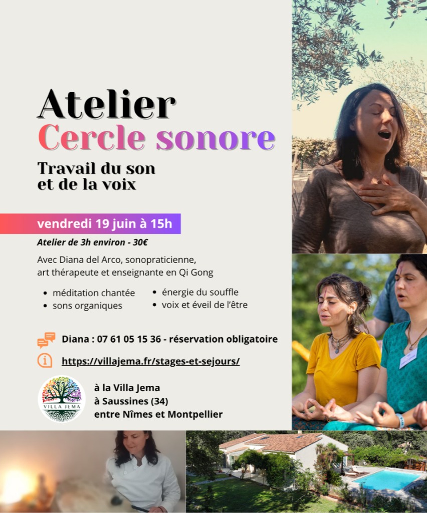 illustration CERCLE SONORE AUTOUR DE LA VOIX