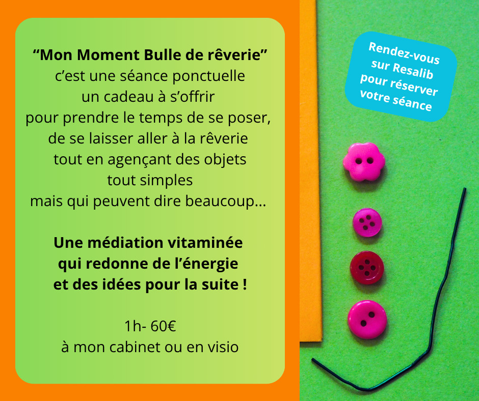 illustration Découvrir l'art-thérapie avec la séance "Mon Moment Bulle de rêverie"