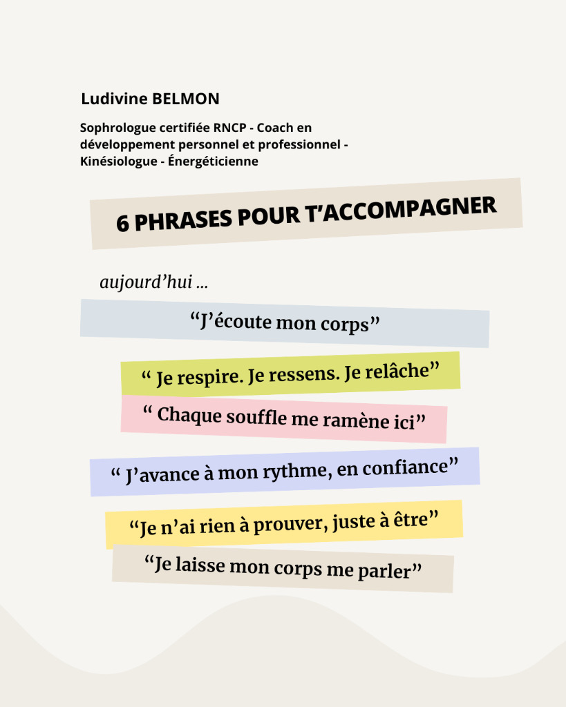 illustration 6 phrases pour t’accompagner