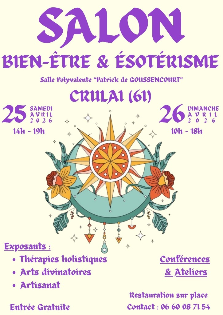 illustration Retrouvez-moi au Salon Bien-Être de Crulai à côté de l'Aigle 61 !