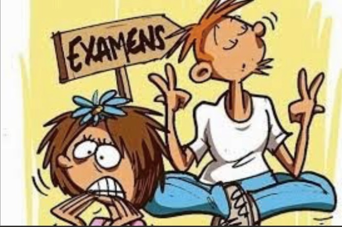 illustration Les examens approchent....