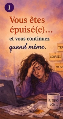 illustration Vous êtes épuisé (e )