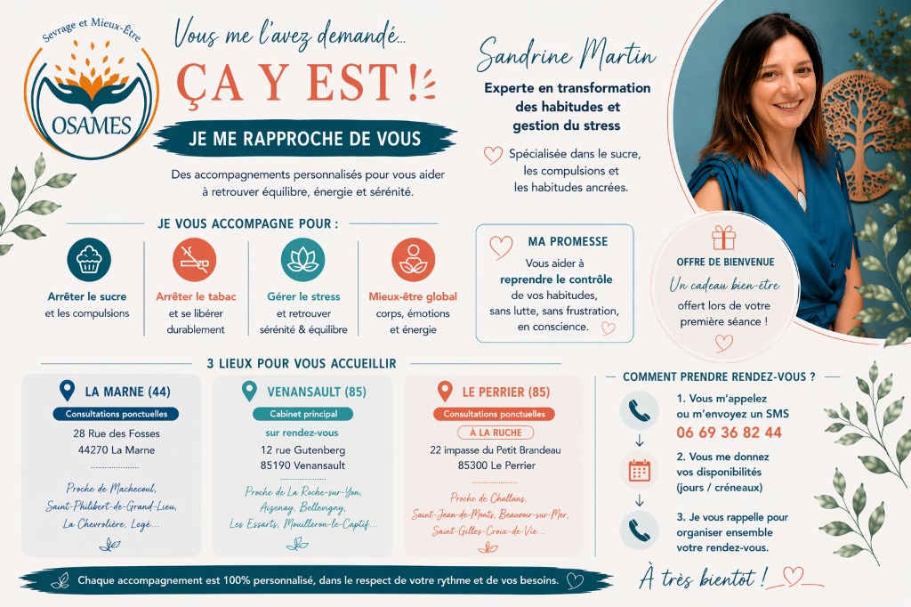 illustration Nouvelles consultations près de chez vous en Vendée (85) et Loire-Atlantique (44)