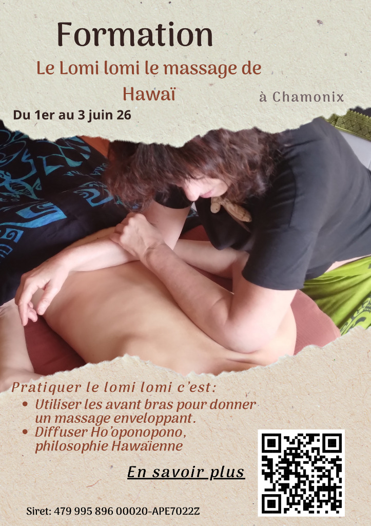 illustration Le lomi lomi le massage de Hawaï