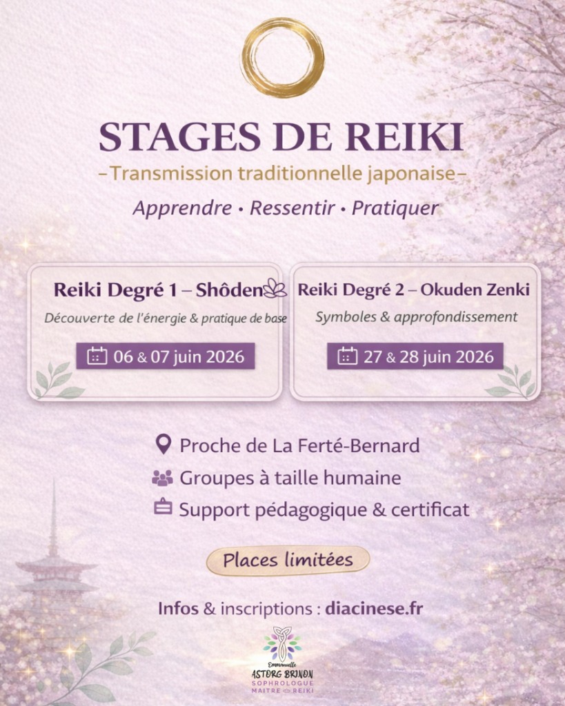 illustration Stage de Reiki Degré 1 - Shôden