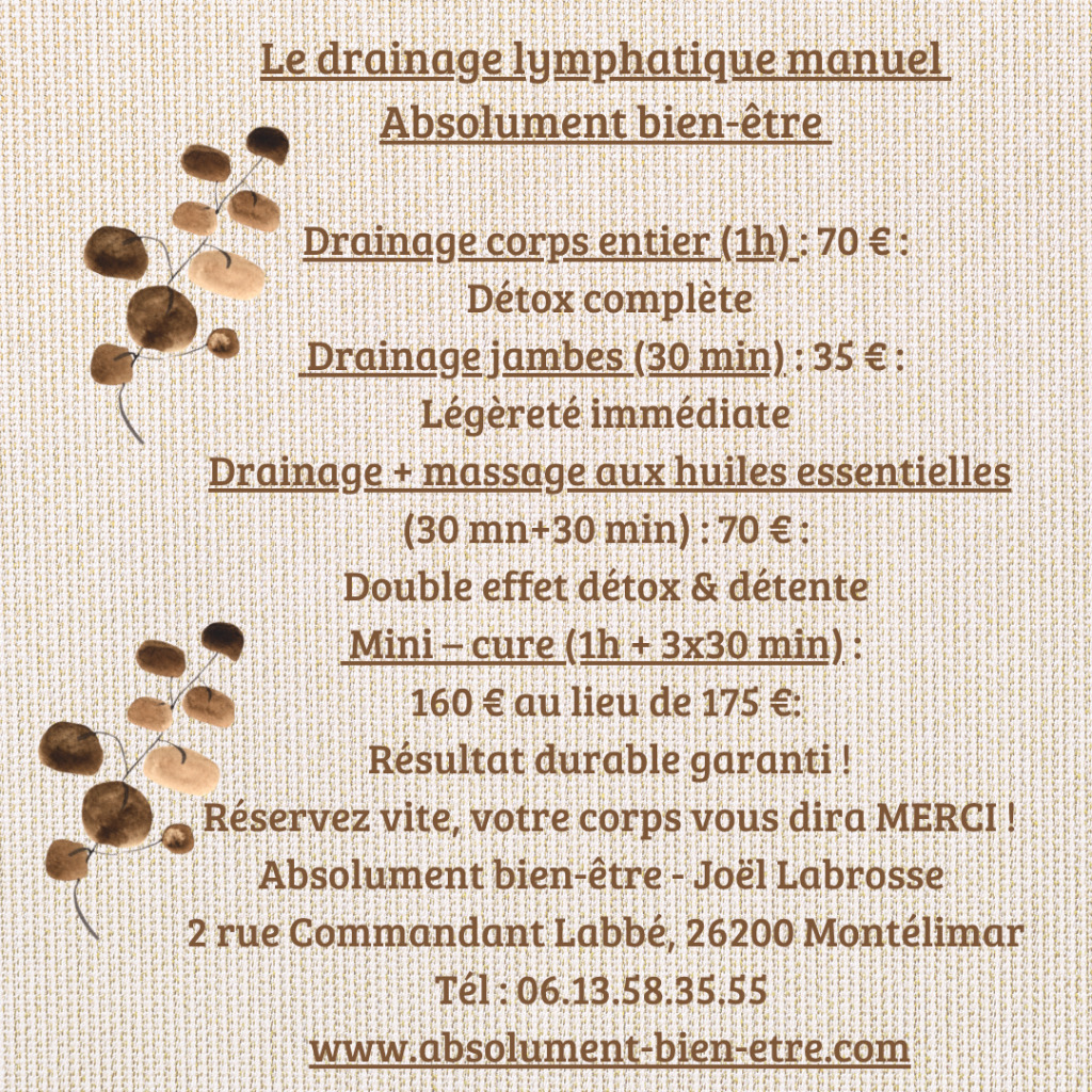 illustration Le drainage lymphatique manuel de Vodder - votre allié santé et mieux-être pour l'été !