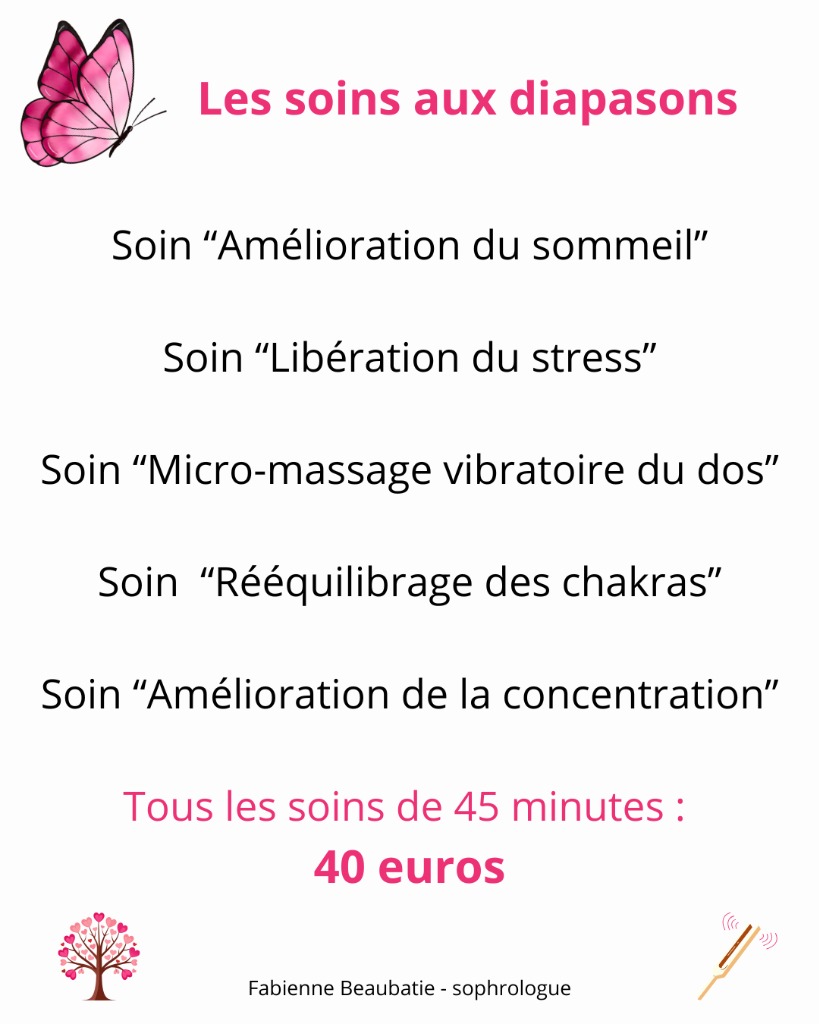 illustration Tarif des soins aux diapasons